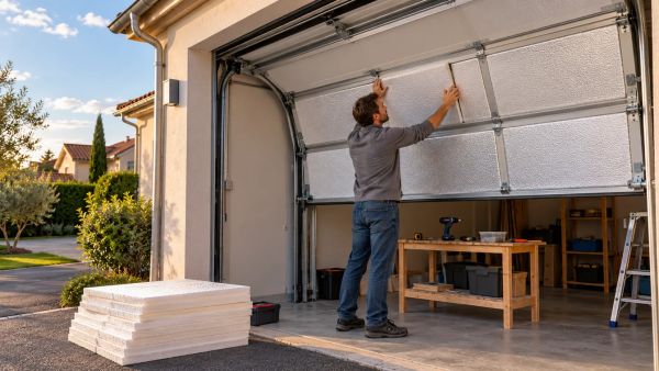 Guide pour bien isoler une porte de garage sectionnelle